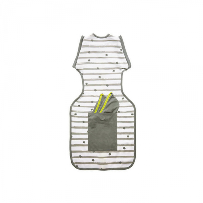 Sistem de infasare 3 in 1, Sleep, Confortabil si sigur, Cu 3 pozitii ale bratelor, Medium, Pentru 6 - 8.5 Kg, Bbluv, Grey [3]