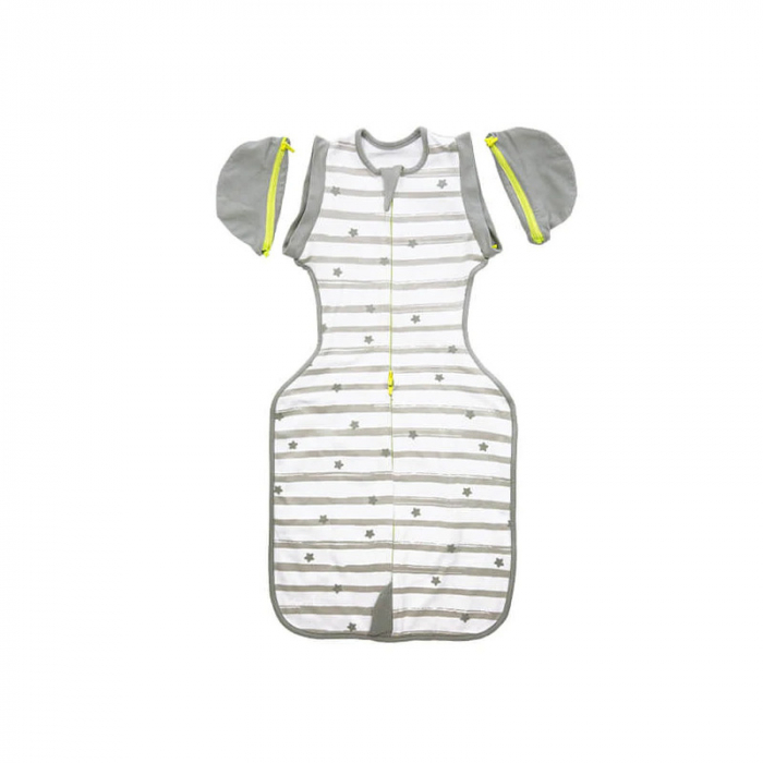 Sistem de infasare 3 in 1, Sleep, Confortabil si sigur, Cu 3 pozitii ale bratelor, Medium, Pentru 6 - 8.5 Kg, Bbluv, Grey [2]