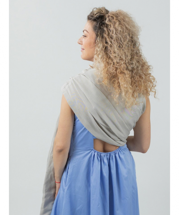 Sling Cu Inele ISARA Silver Grey Bamboo Linen [5]