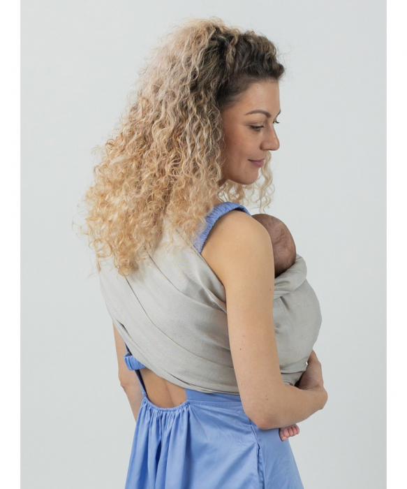 Sling Cu Inele ISARA Silver Grey Bamboo Linen [6]