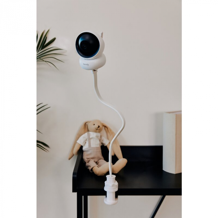 Suport pentru monitor, Lionelo, Flexi, Lungimea 56.5 cm , Flexibil, Compatibil cu Babyline 3.2, Babyline View, Babyline 8.2, Babyline 8.3, Alb [17]