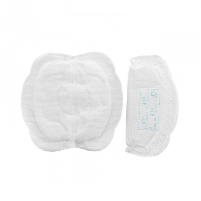 Tampoane pentru san, Bocioland, Set 30 bucati albe + 30 bucati negre, Ambalate individual, Cu banda adeziva pentru o fixare usoara, Alb/Negru [2]