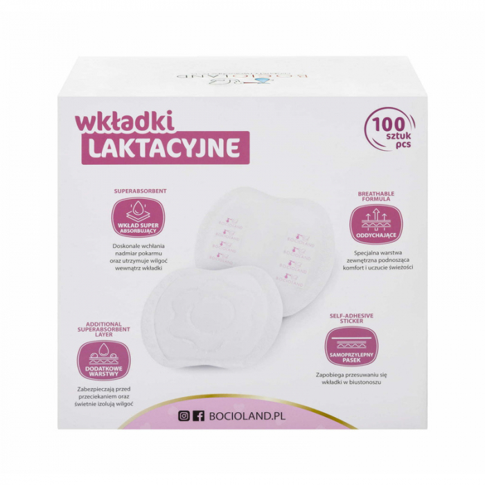 Tampoane pentru san, Set 100 bucati, Ambalate individual, Cu banda adeziva pentru o fixare usoara [6]