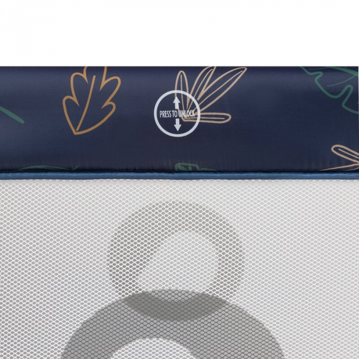 Tarc de joaca copii, Lionelo, Bonnie, Pana la 15 kg, 100 x 100 cm, Pliere compacta, Include geanta de transport, Din plasa, Cu intrare laterala cu fermoar, Cu roti, Cu salteluta din spuma, Conform cu  [9]