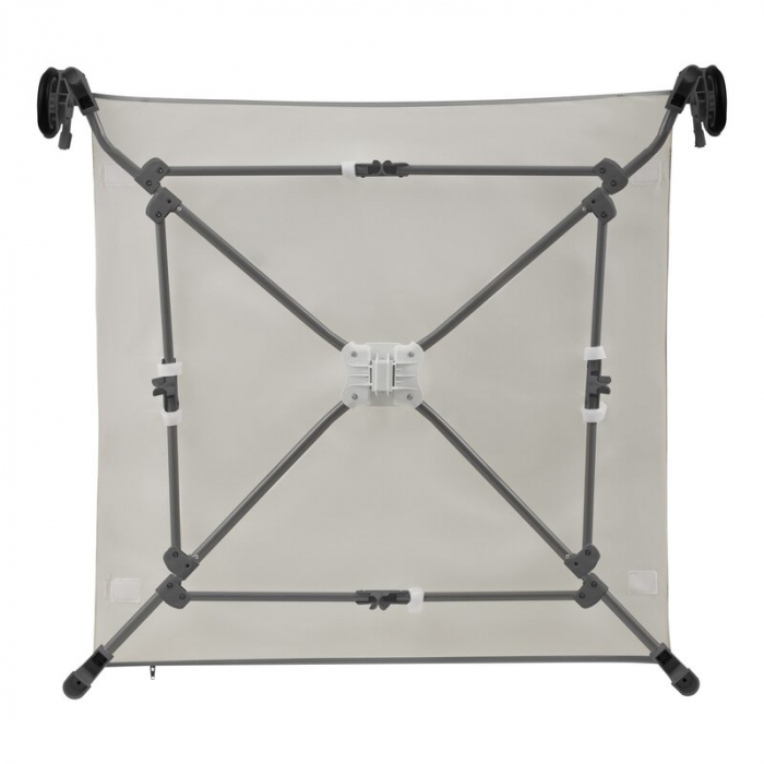 Tarc de joaca copii, Lionelo, Bonnie, Pana la 15 kg, 100 x 100 cm, Pliere compacta, Include geanta de transport, Din plasa, Cu intrare laterala cu fermoar, Cu roti, Cu salteluta din spuma, Conform cu  [12]