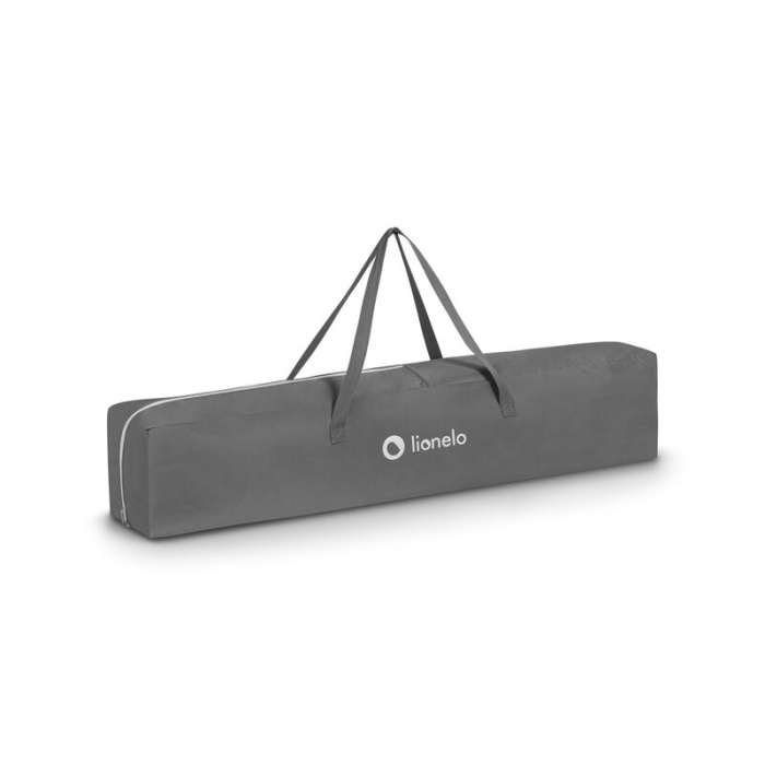 Tarc de joaca copii, Lionelo, Willow, 127 x 187 cm, Pliere compacta, Include geanta de transport, Din plasa, Cu doua intrari laterale si fermoar, Cu ventuze pentru stabilitate, Conform cu EN 12227:201 [12]