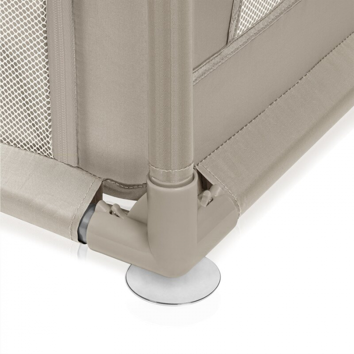 Tarc de joaca copii, Lionelo, Willow XL,180 x 200 cm, Pliere compacta, Include geanta de transport, Din plasa, Cu doua intrari laterale si fermoar, Cu ventuze pentru stabilitate, Conform cu EN 12227:2 [8]