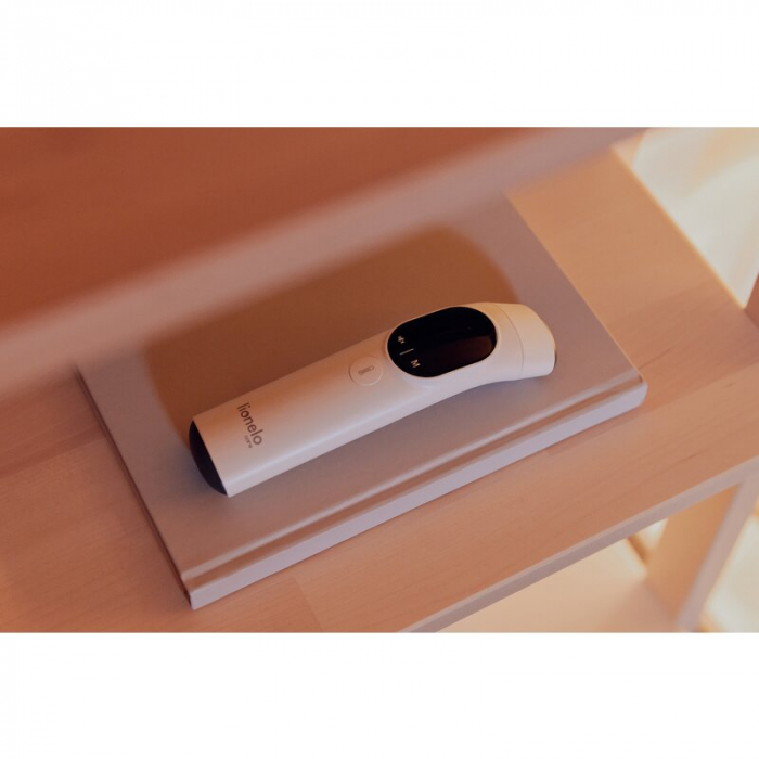Termometru, Lionelo, FeverScan, Cu infrarosu, Fara contact, Rezultat ultrarapid, Potrivit si pentru alimente, Cu 4 moduri de functionare, Cu indicator LED si alarma sonora, Cu husa de depozitare [23]