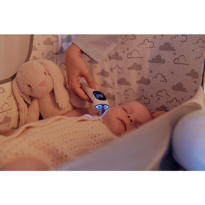 Termometru, Lionelo, FeverScan, Cu infrarosu, Fara contact, Rezultat ultrarapid, Potrivit si pentru alimente, Cu 4 moduri de functionare, Cu indicator LED si alarma sonora, Cu husa de depozitare [20]