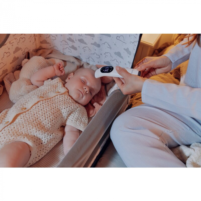 Termometru, Lionelo, FeverScan, Cu infrarosu, Fara contact, Rezultat ultrarapid, Potrivit si pentru alimente, Cu 4 moduri de functionare, Cu indicator LED si alarma sonora, Cu husa de depozitare [22]