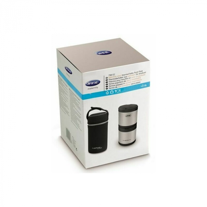 Termos mancare solida, Jane, Din otel inoxidabil, 2 x 500 ml, Fara BPA, Cu gentuta din izopren [3]