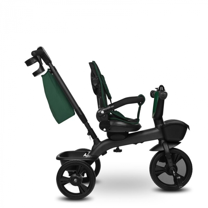 Tricicleta copii, Lionelo, Kori, Cu suport de picioare, Control al directiei, Scaun reversibil, Rotire 360 grade, Pliabila, Conform cu standardul european de securitate EN71, Verde [31]