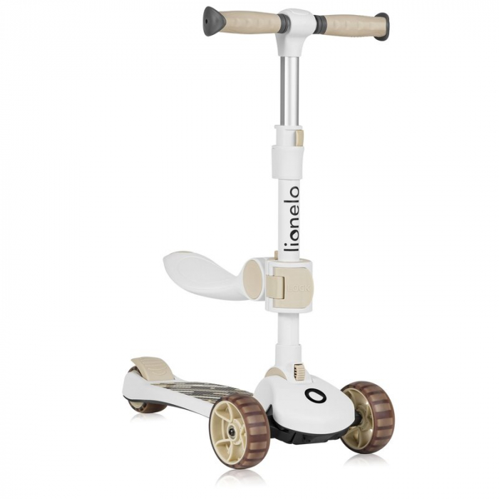 Trotineta, Lionelo, Franky, Multifunctionala, Pliabila, Pana la 50 kg, Bicicleta cu 3 roti si trotineta de echilibru, Ghidon reglabil, Sezut detasabil, Roti cu LED, Conform cu EN71, EN62115, 12 luni+, [6]