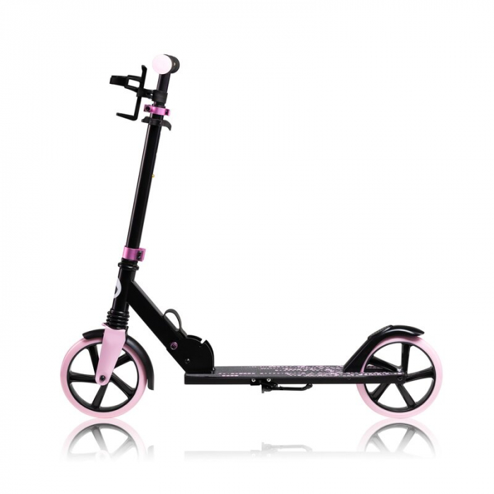 Trotineta, Lionelo, Luca, Pentru copii sau adulti, Ultrapliabila, Pana la 100 Kg, Conform cu standardul european de securitate EN14619, Roz [2]