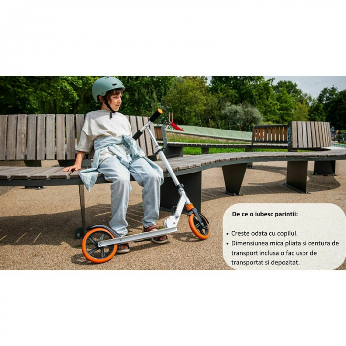 Trotineta, Lionelo, Luca, Pentru copii sau adulti, Ultrapliabila, Pana la 100 Kg, Conform cu standardul european de securitate EN14619, Roz [25]