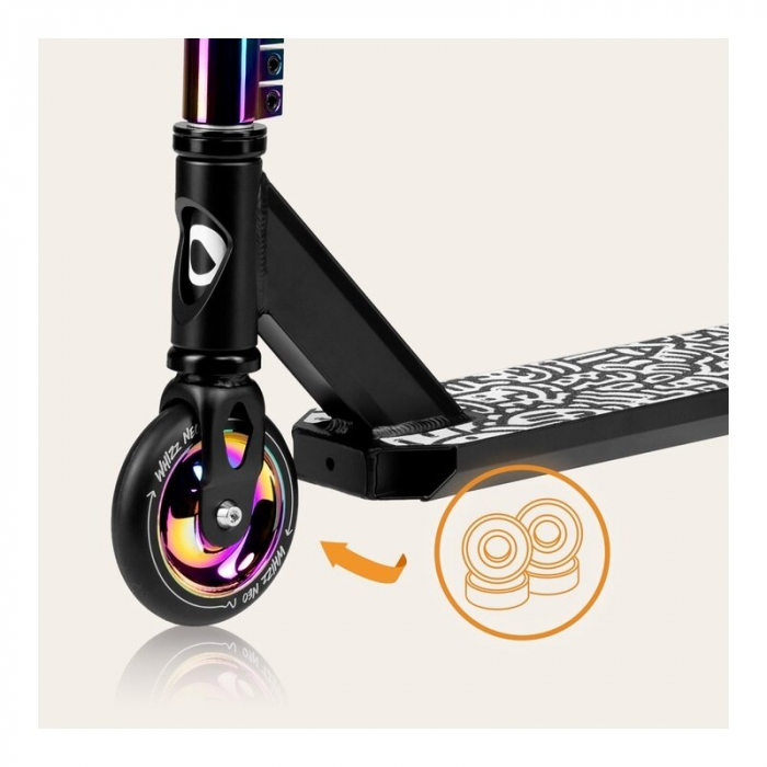 Trotineta, Lionelo, Whizz, Pentru Acrobatii, Rulmenti ABEC-9, Sistemul de compresie IHC 9, 20 - 100 kg, Conform cu standardul european de securitate EN14619, Multicolor [13]