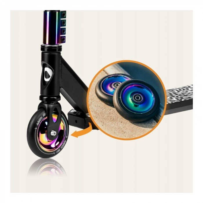 Trotineta, Lionelo, Whizz, Pentru Acrobatii, Rulmenti ABEC-9, Sistemul de compresie IHC 9, 20 - 100 kg, Conform cu standardul european de securitate EN14619, Multicolor [14]