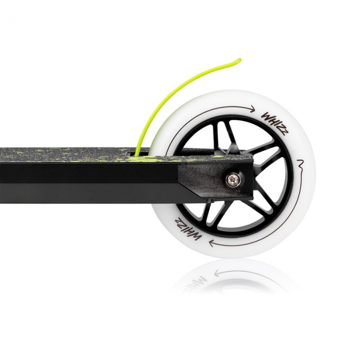 Trotineta, Lionelo, Whizz, Pentru Acrobatii, Rulmenti ABEC-9, Sistemul de compresie IHC 9, 20 - 100 kg, Conform cu standardul european de securitate EN14619, Verde/Negru [8]