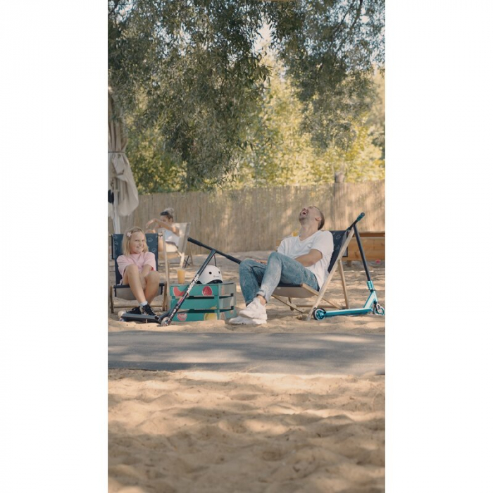 Trotineta, Lionelo, Whizz, Pentru Acrobatii, Rulmenti ABEC-9, Sistemul de compresie IHC 9, 20 - 100 kg, Conform cu standardul european de securitate EN14619, Verde/Negru [25]