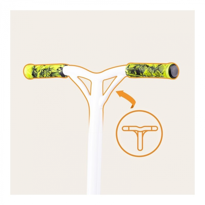 Trotineta, Lionelo, Whizz, Pentru Acrobatii, Rulmenti ABEC-9, Sistemul de compresie IHC 9, 20 - 100 kg, Conform cu standardul european de securitate EN14619, Verde/Negru [11]