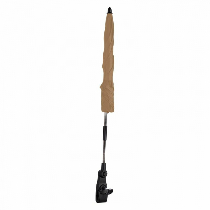 Umbrela carucior, FreeON, Universala, Din material impermeabil, Cu filtru UPF 50+, Anti-UV, Brown [2]
