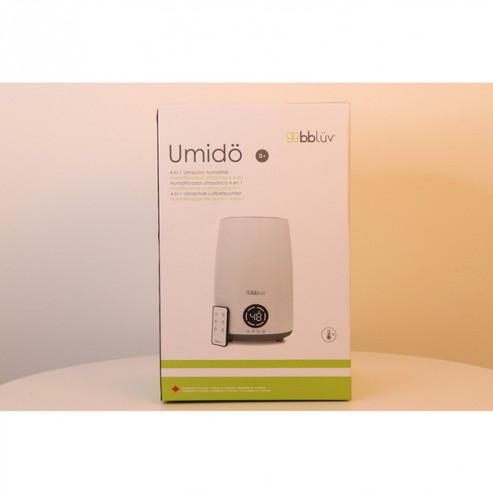 Umidificator, Bbluv, Umido, Cu ultrasunete si purificator de aer 4 In 1, Ultra silentios, Include difuzor de uleiuri esentiale, Cu panou de control digital, Cu telecomanda, Alb [10]