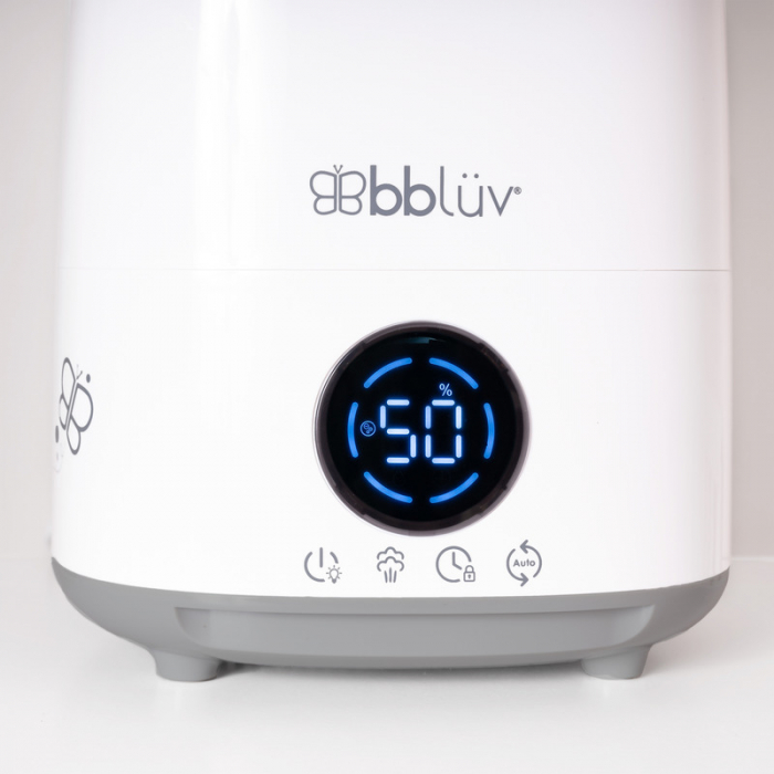 Umidificator, Bbluv, Umido, Cu ultrasunete si purificator de aer 4 In 1, Ultra silentios, Include difuzor de uleiuri esentiale, Cu panou de control digital, Cu telecomanda, Alb [5]