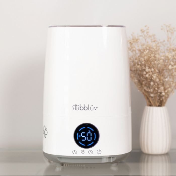 Umidificator, Bbluv, Umido, Cu ultrasunete si purificator de aer 4 In 1, Ultra silentios, Include difuzor de uleiuri esentiale, Cu panou de control digital, Cu telecomanda, Alb [3]