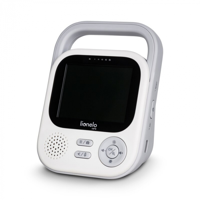 Video monitor, Lionelo, Babyline 3.2, Full HD, Comunicare bidirectionala, 2.8 inch, Cu sunete si mod de noapte, Cu 5 niveluri de detectare a sunetului, Alb [14]