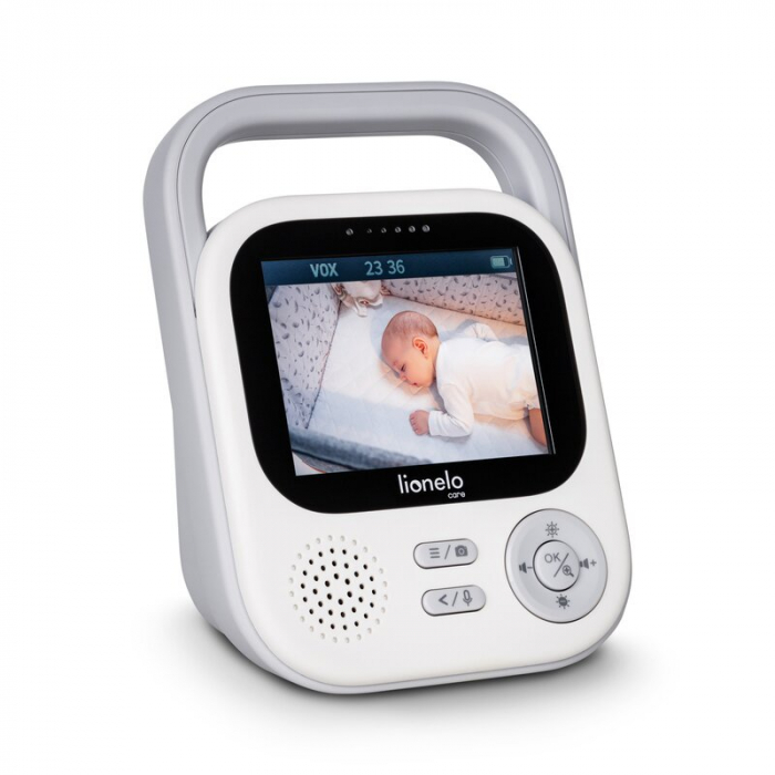 Video monitor, Lionelo, Babyline 3.2, Full HD, Comunicare bidirectionala, 2.8 inch, Cu sunete si mod de noapte, Cu 5 niveluri de detectare a sunetului, Alb [13]