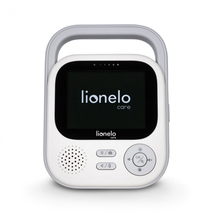 Video monitor, Lionelo, Babyline 3.2, Full HD, Comunicare bidirectionala, 2.8 inch, Cu sunete si mod de noapte, Cu 5 niveluri de detectare a sunetului, Alb [18]