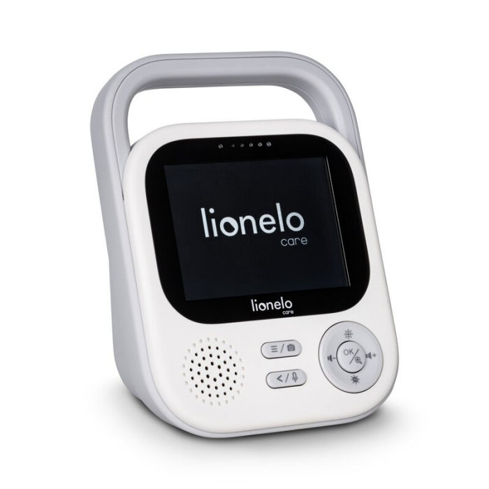 Video monitor, Lionelo, Babyline 3.2, Full HD, Comunicare bidirectionala, 2.8 inch, Cu sunete si mod de noapte, Cu 5 niveluri de detectare a sunetului, Alb [12]