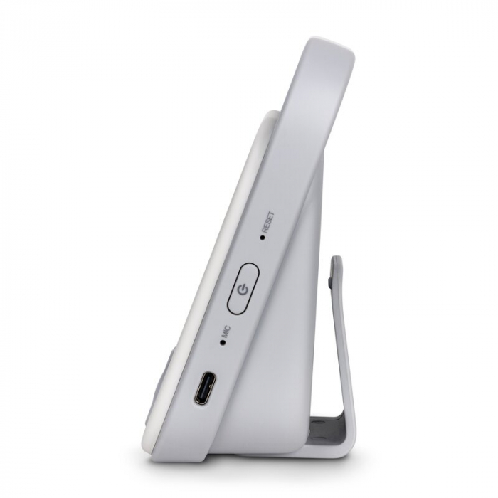 Video monitor, Lionelo, Babyline 3.2, Full HD, Comunicare bidirectionala, 2.8 inch, Cu sunete si mod de noapte, Cu 5 niveluri de detectare a sunetului, Alb [20]