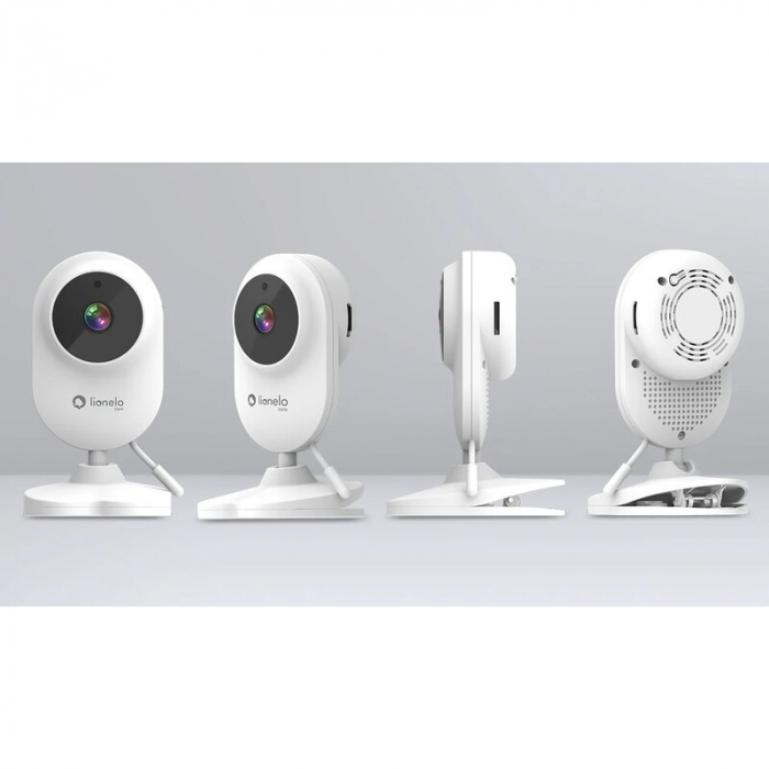 Video monitor, Lionelo, Babyline 3.2, Full HD, Comunicare bidirectionala, 2.8 inch, Cu sunete si mod de noapte, Cu 5 niveluri de detectare a sunetului, Alb [25]