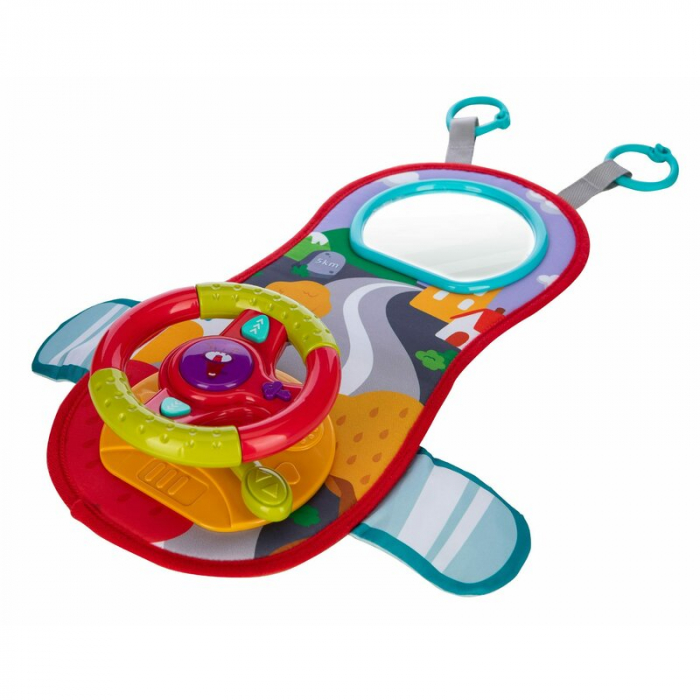 Volan interactiv, Free2Play, Cu sunete si lumini, Cu oglinda, 37x45,5x10,5 cm, 18 luni+, Multicolor [1]