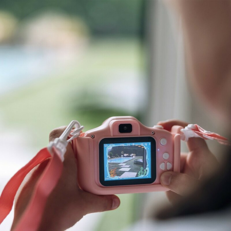 Aparat foto digital pentru copii, Free2Play, Cu functie selfie, Cadre distractive, Cu 6 filtre, Unicorn [10]