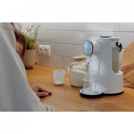 Aparat pentru incalzirea si declorizare apei, Lionelo, Babypresto, Pentru prepararea laptelui praf, Functie de incalzire si dozare a apei, Cu afisaj digital LED, Cu rezervor de 2 L, Alb [32]