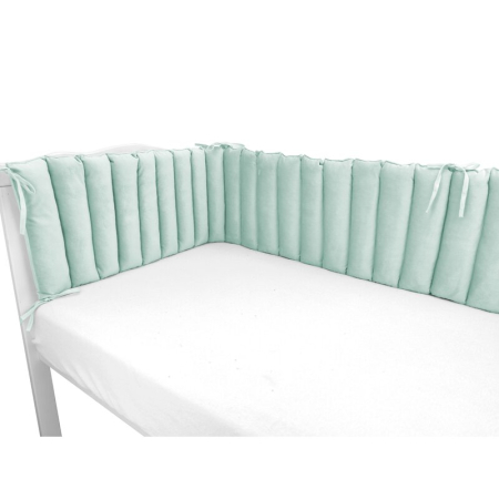 Aparatoare pentru patut, MimiNu, Tip panou, Pentru patut, Lungime 180 cm, Din catifea, Cold Mint [3]