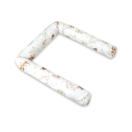 Patuturi din lemn - Aparatoare pentru patut, MimiNu, Tip rulou, Cu husa detasabila, Lungime 180 cm, Din bumbac certificat Oeko Tex Standard 100, Fairy