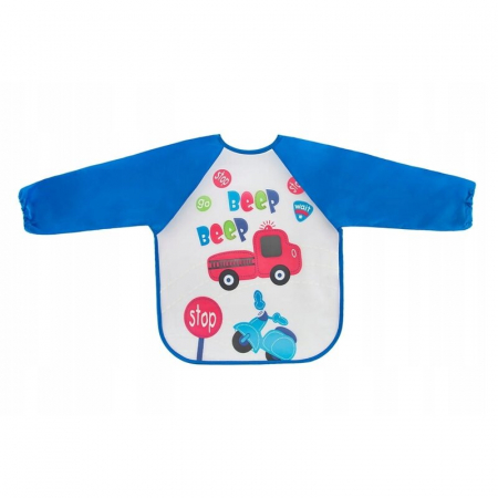 Bavetici si accesorii - Bocioland - Baveta impermeabila, Cu maneci lungi, Dimensiune 40x35 cm, Guardian