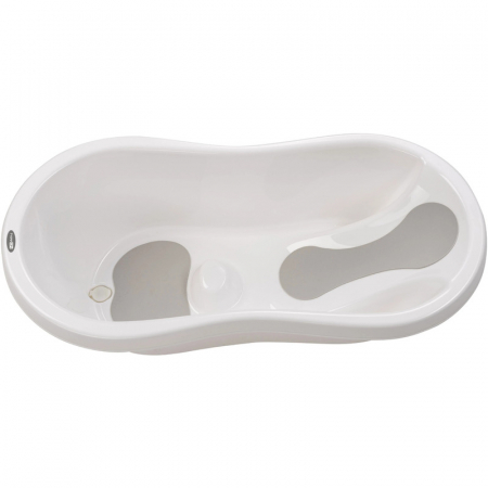 Cadita, Cu doua parti antiderapante, Cu dop, Conform cu standardul european de securitate EN 17072:2018, FreeON, 81x41x24 cm, White [1]