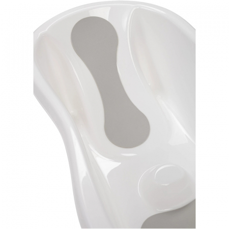 Cadita, Cu doua parti antiderapante, Cu dop, Conform cu standardul european de securitate EN 17072:2018, FreeON, 81x41x24 cm, White [2]