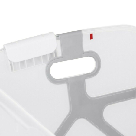 Cadita de baie cu pliere ultra-compacta, Jane, Oasis, Cu doua manere, 68 x 42 x 26 cm, Conform cu standardul european de siguranta EN 17072:2018, Pale [7]