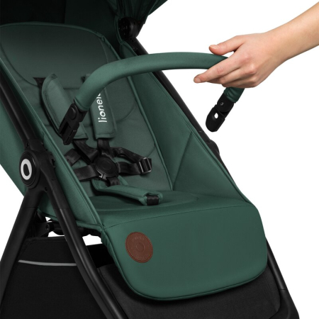 Carucior sport, Lionelo, Ingrid, Capotina impermeabila cu filtru UPF50+, Pana la 22 Kg, Spatar reglabil in 3 pozitii, Include suport pahar si plasa de tantari, Sistem pentru pliere automata, 6 luni+,  [15]