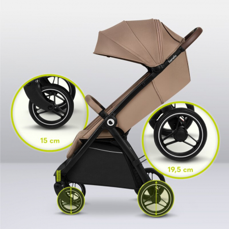Carucior sport, Lionelo, Ingrid, Capotina impermeabila cu filtru UPF50+, Pana la 22 Kg, Spatar reglabil in 3 pozitii, Include suport pahar si plasa de tantari, Sistem pentru pliere automata, 6 luni+,  [21]