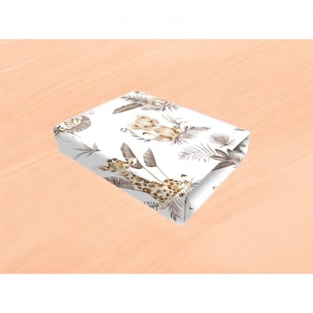 Cearceaf cu elastic, MimiNu, Pentru patut 120X60 cm, Din bumbac certificat Oeko Tex Standard 100, Blue Plane [1]