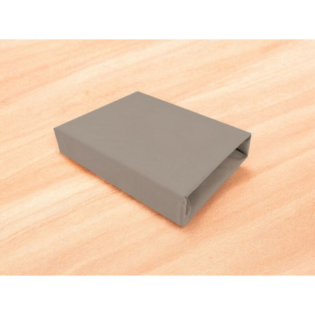 Cearceaf cu elastic, MimiNu, Pentru patut 120X60 cm, Din bumbac certificat Oeko Tex Standard 100, Colectia Royal, Mocha [2]