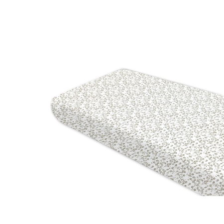 Lenjerii, baldachine, aparatoare - Cearceaf cu elastic, MimiNu, Premium, Pentru pat 160x80 cm, Din bumbac certificat Oeko Tex Standard 100, Meadow