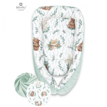 Cosuri de dormit - Cosulet bebelus Baby Cocoon 75x55 cm, Husa 100% bumbac, Lulu Natural