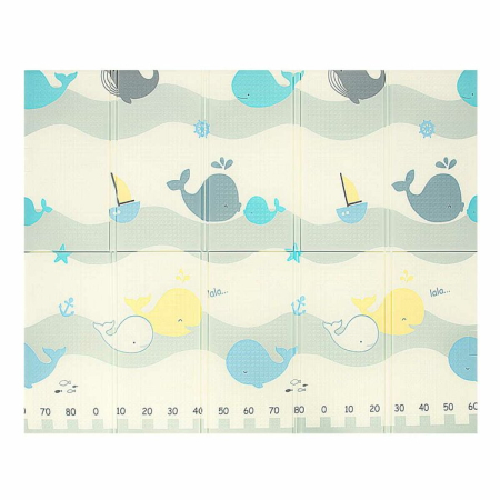Covoras de joaca, Bocioland, Water City, Pliabil, Protectie impotriva loviturilor, Dimensiune mare, 180 x 150 cm, Cu Imprimeu pe ambele parti, Potrivit pentru utlizare atat in interior, cat si in exte [3]